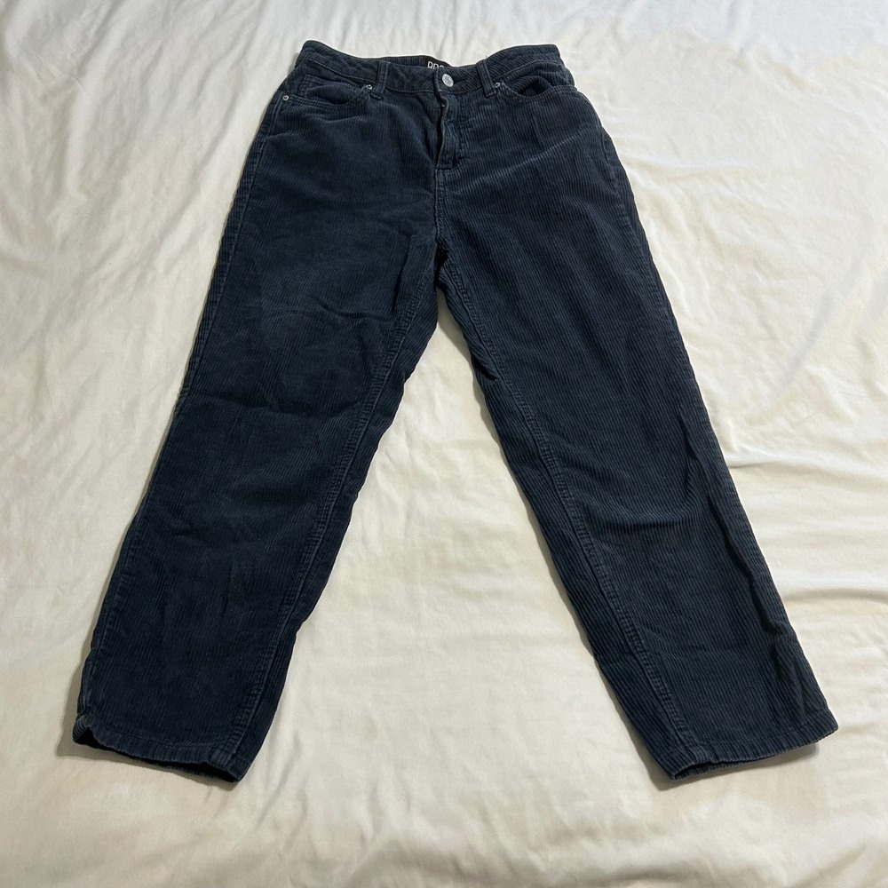 BDG Urban Outfitters Corduroy Ankle Pants Womens 26 Dark Grey Straight Leg OBG